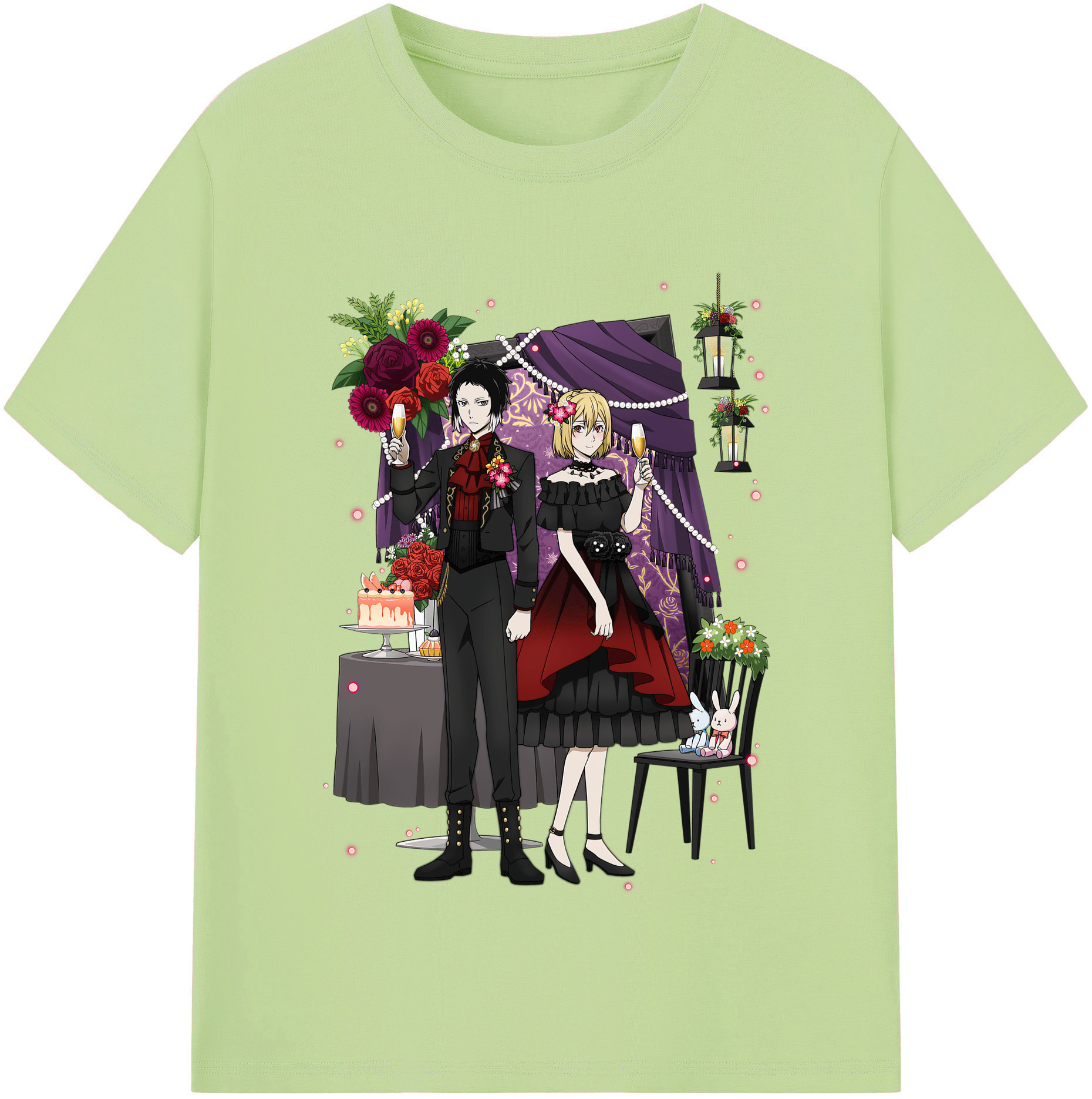 （画像用） 文豪ストレイドッグス Bungo Stray Dogs 綿100％半袖Tシャツ（フロントプリント）